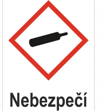 Značení nebezpečných látek a obalů - Symboly GHS Nebezpečí: Plyny pod tlakem