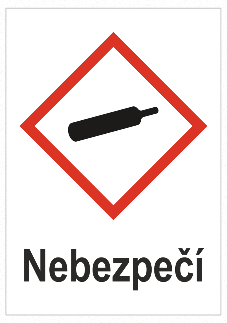 Značení nebezpečných látek a obalů - Symboly GHS Nebezpečí: Plyny pod tlakem