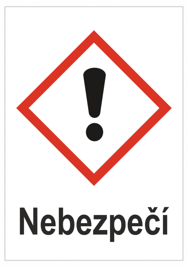 Značení nebezpečných látek a obalů - Symboly GHS Nebezpečí: Dráždivé