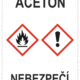 Značení nebezpečných látek a obalů - GHS štítky s názvem: Aceton / Nebezpečí