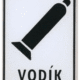 Smaltovaná tabulka - Symbol s textem: "Vodík"