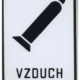 Smaltovaná tabulka - Symbol s textem: "Vzduch"