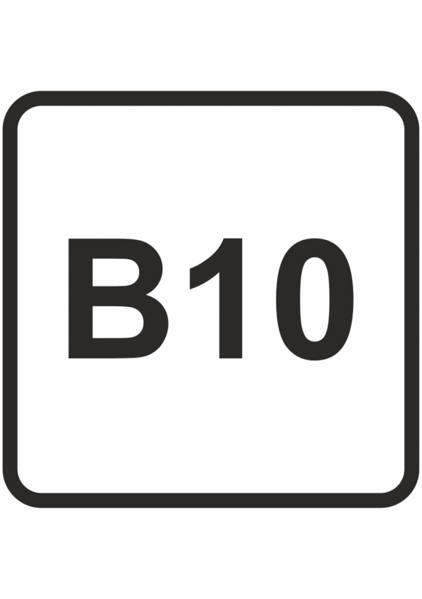 označení paliv B10 -nafta 10% biosložky