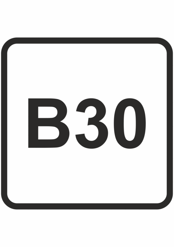 označení paliv B30 -nafta 30% biosložky