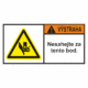 355110 | KRIŽAN - safetyshop Značení strojů dle ISO 3864-2 - Výstraha: "Nesahejte za tento bod"