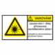 355121 | KRIŽAN - safetyshop Značení strojů dle ISO 3864-2 - Varování: "Upozornění I. třídy přítomnost neviditelného záření / Vyhněte se dlouhodobému používání laseru"
