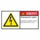 355131 | KRIŽAN - safetyshop Značení strojů dle ISO 3864-2 - Nebezpečí: "Nebezpečné napětí / Pozastavte veškeré procesy před otevřením krytu"