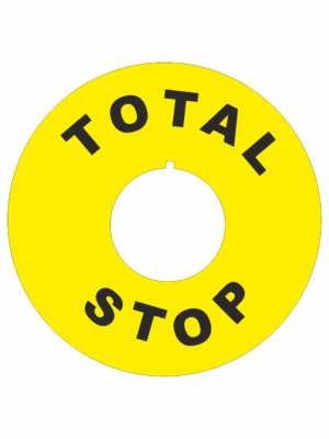 Značení strojů a zařízení - Značení nouzového zastavení: Total stop