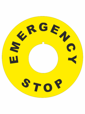 Značení strojů a zařízení - Značení nouzového zastavení: Emergency stop