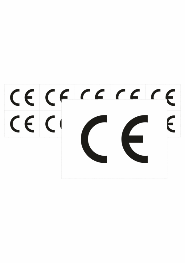 Značení strojů a zařízení - Symbol CE (Obdelník)