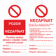 362003 | KRIŽAN - safetyshop Značení strojů a zařízení - Opravy a údržby: "Pozor nezapínat" (Oboustranná)