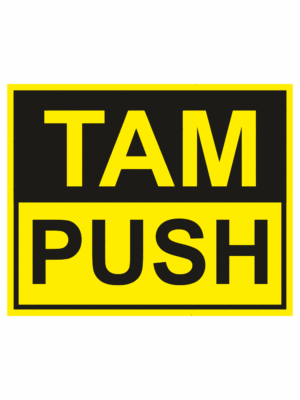 Značení budov - Značení dveří: "Tam / Push"