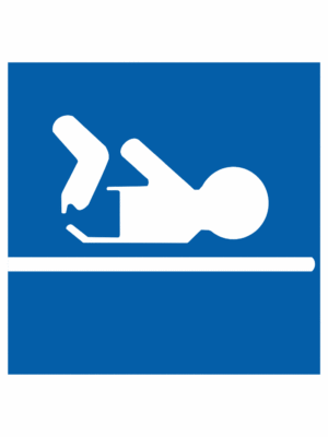 Značení budov, prostorů a vstupů - Symboly dle 398/2009 sb.: Symbol prostoru s přebalovacím pultem