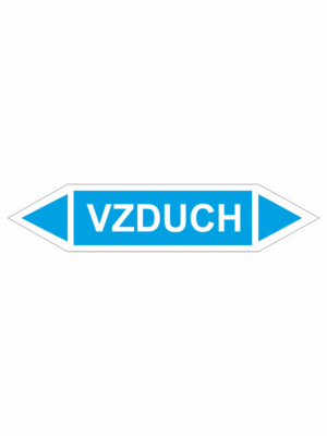 Značení dle ČSN - Oboustranné potrubní šipky: Vzduch