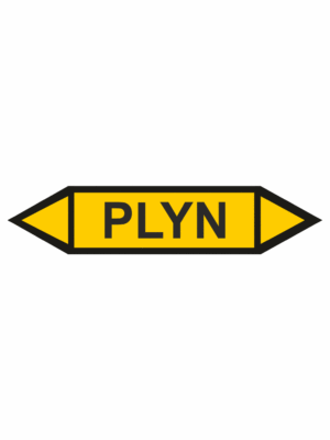 Značení dle ČSN - Oboustranné potrubní šipky: Plyn