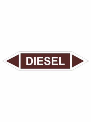 Značení dle ČSN - Oboustranné potrubní šipky: Diesel