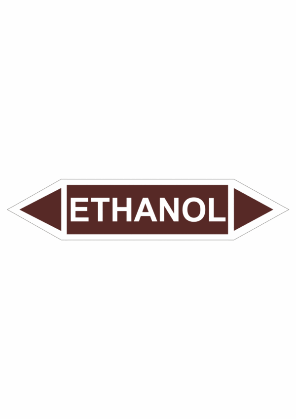Značení dle ČSN - Oboustranné potrubní šipky: Ethanol