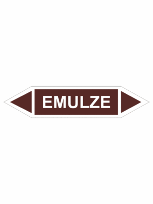 Značení dle ČSN - Oboustranné potrubní šipky: Emulze