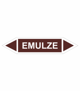 Značení dle ČSN - Oboustranné potrubní šipky: Emulze
