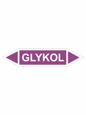 Značení dle ČSN - Oboustranné potrubní šipky: Glykol