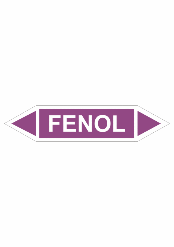 Značení dle ČSN - Oboustranné potrubní šipky: Fenol