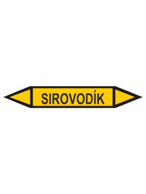 Značení dle ČSN - Oboustranné potrubní šipky: Sirovodík