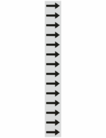 Vertical column of gray tiles, each with a bold black right arrow on it.