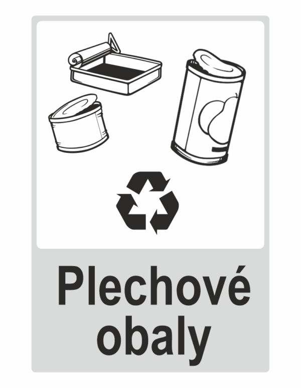Plechové obaly - separovaný odpad