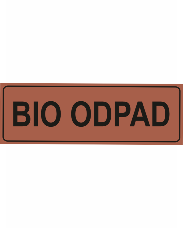 Bio odpad - text bez symbolu