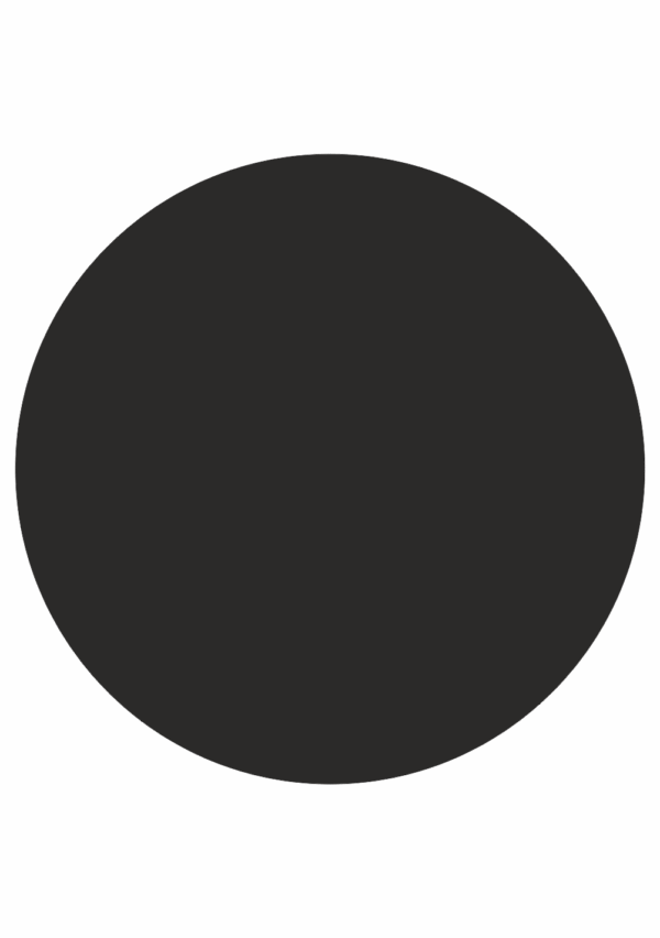 Značení skladů a regálů - Označení míst pro palety: Kruh černý