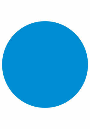 Značení skladů a regálů - Označení míst pro palety: Kruh modrý
