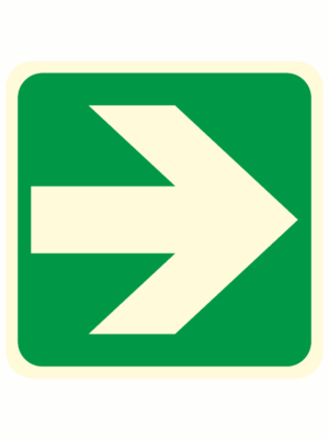 Fotoluminiscenční podlahové značení - Podlahový symbol: Podlahová šipka