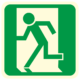 Fotoluminiscenční podlahové značení - Podlahový symbol: Únikový východ vlevo