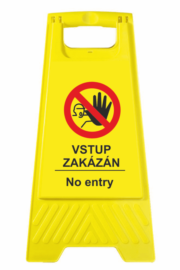 Podlahové pásky a značky - Výstražné tabule: "Vstup zakázán / No entry"