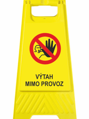 Podlahové pásky a značky - Výstražné tabule: "Výtah mimo provoz"