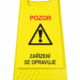 A zařízení se opravuje | KRIŽAN - safetyshop Podlahové pásky a značky - Výstražné tabule: "Pozor / Zařízení se opravuje"