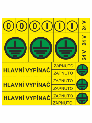Značení elektro a ESD - Symboly a aršíky: Kombinovaný arch