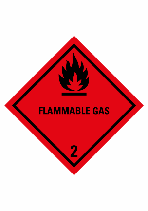 Značení nebezpečných látek a obalů - Symboly ADR: Flammable Gas (ADR Třída 2.1)