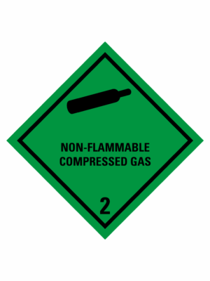 Značení nebezpečných látek a obalů - Symboly ADR: Non-flammable compressed gas (ADR Třída 2.2)