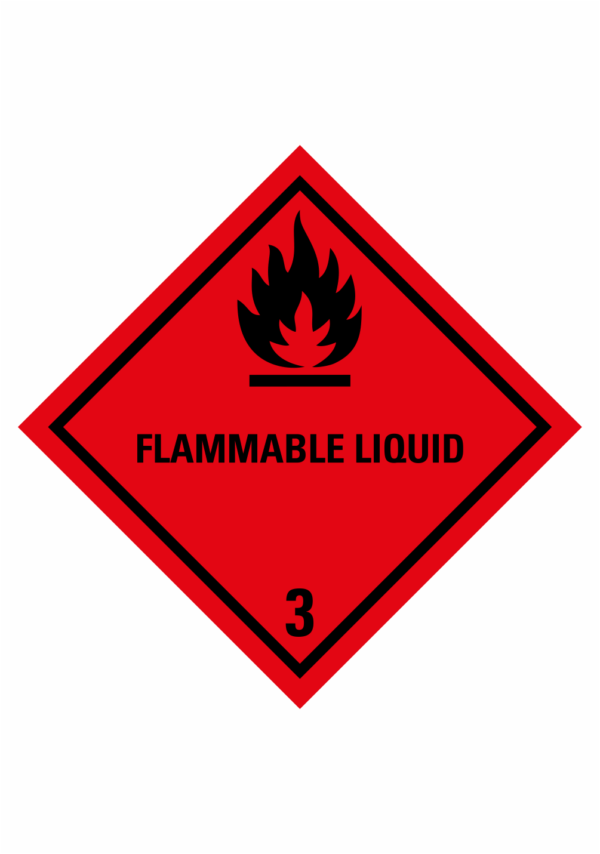 Značení nebezpečných látek a obalů - Symboly ADR: Flammable liquid (ADR Třída 3)