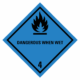Značení nebezpečných látek a obalů - Symboly ADR: Dangerous when wet (ADR Třída 4.3)