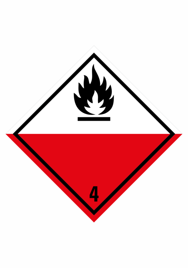 Značení nebezpečných látek a obalů - Symboly ADR: Samozápalné látky (ADR Třída 4.2)