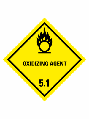 Značení nebezpečných látek a obalů - Symboly ADR: Oxidizing agent (ADR Třída 5.1)