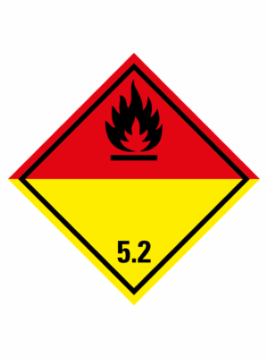 Značení nebezpečných látek a obalů - Symboly ADR: Organické peroxidy (ADR Třída 5.2)