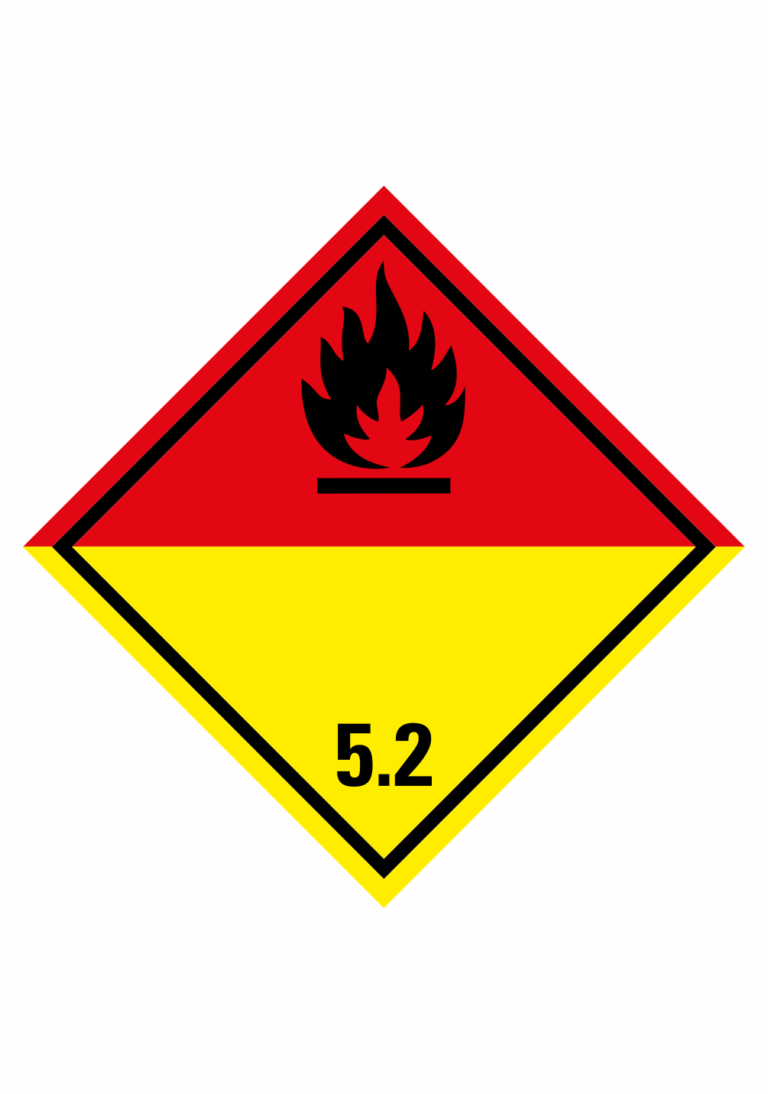Značení nebezpečných látek a obalů - Symboly ADR: Organické peroxidy (ADR Třída 5.2)