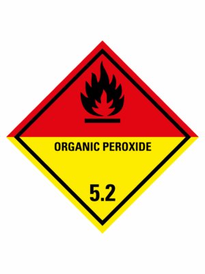 Značení nebezpečných látek a obalů - Symboly ADR: Organic peroxide (ADR Třída 5.2)