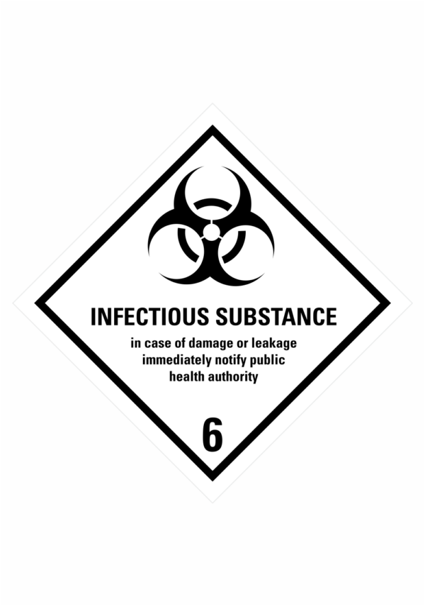 Značení nebezpečných látek a obalů - Symboly ADR: Infectious substance (ADR Třída 6.2)
