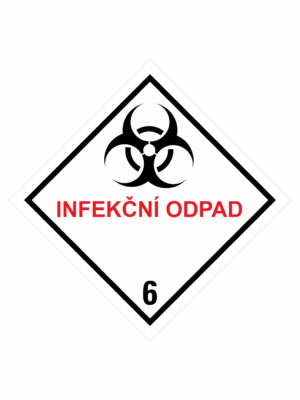 Značení nebezpečných látek a obalů - Symboly ADR: Infekční odpad (ADR Třída 6)