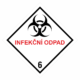 Značení nebezpečných látek a obalů - Symboly ADR: Infekční odpad (ADR Třída 6)