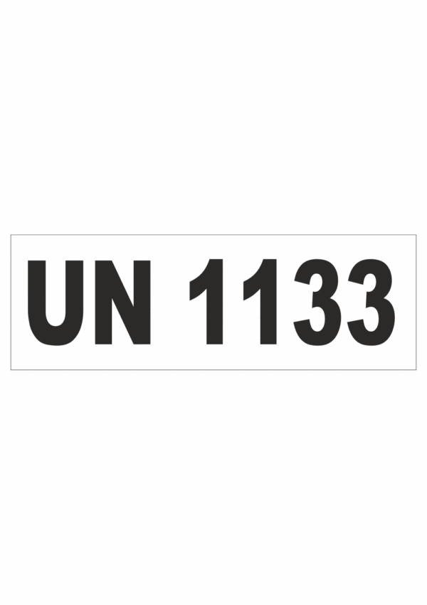 Značení nebezpečných látek a obalů - UN čísla a nápisy: UN 1133 (Lepidla hořlavé)
